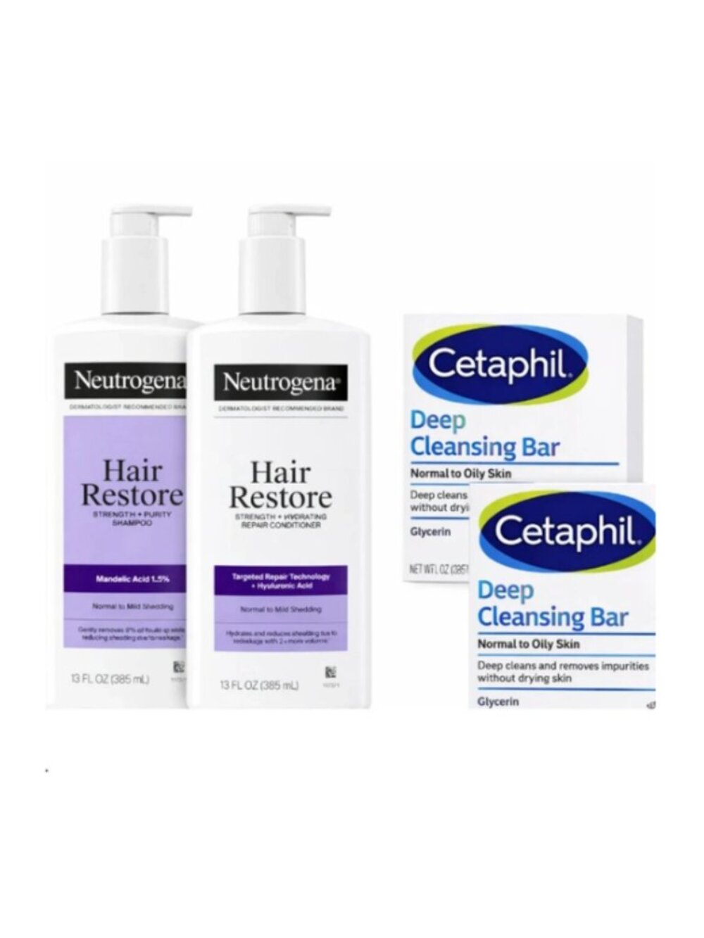 Gentle Hair and Skin Care with Neutrogena & Cetaphil Duo